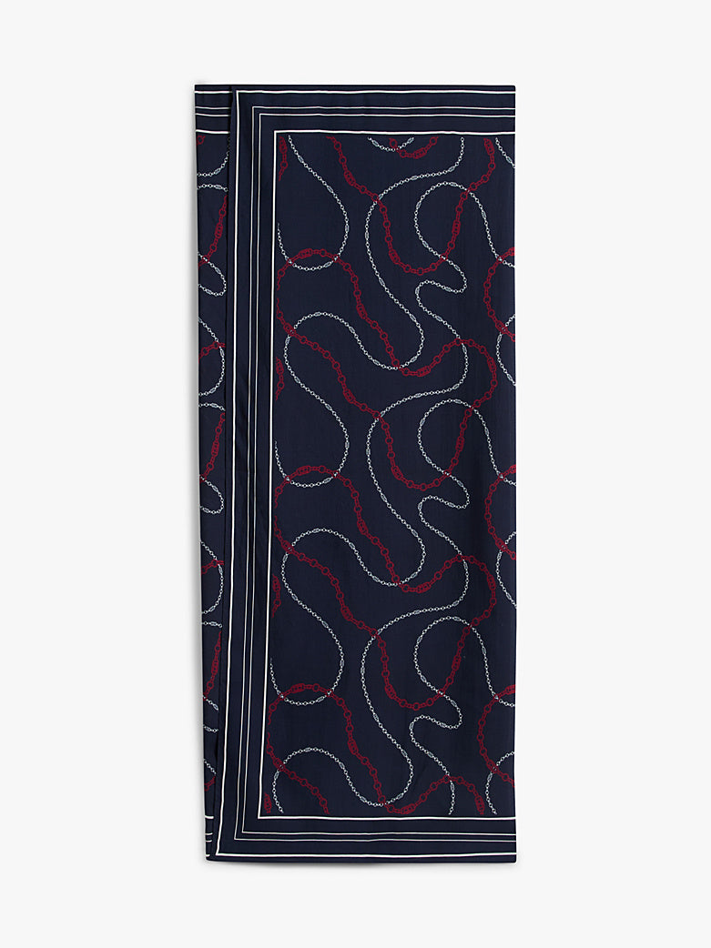 Tommy Hilfiger | Logo Pareo | Chain Rope Navy