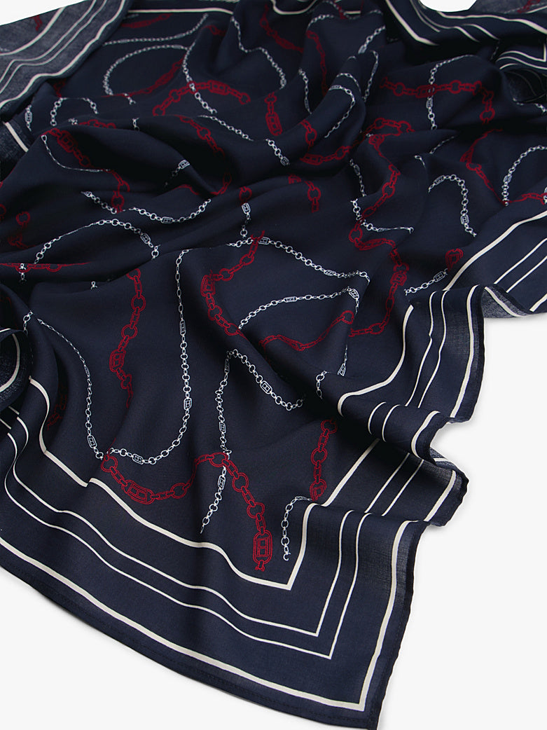 Tommy Hilfiger | Logo Pareo | Chain Rope Navy