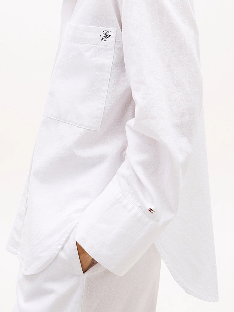 Tommy Hilfiger | Oversized Fit Cover-Up Shirt | Pvh Classic White
