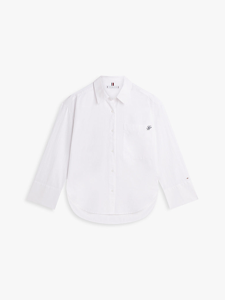 Tommy Hilfiger | Oversized Fit Cover-Up Shirt | Pvh Classic White