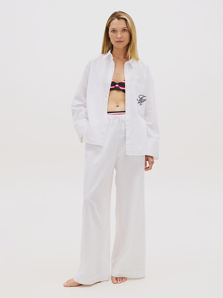 Tommy Hilfiger | Wide Leg Trousers | Pvh Classic White