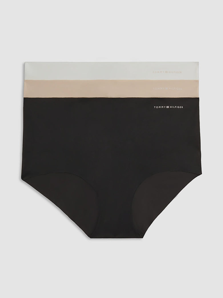 Tommy Hilfiger | 3 Pack Logo Microfibre Shorts | Ivory/ Misty Blush/ Black