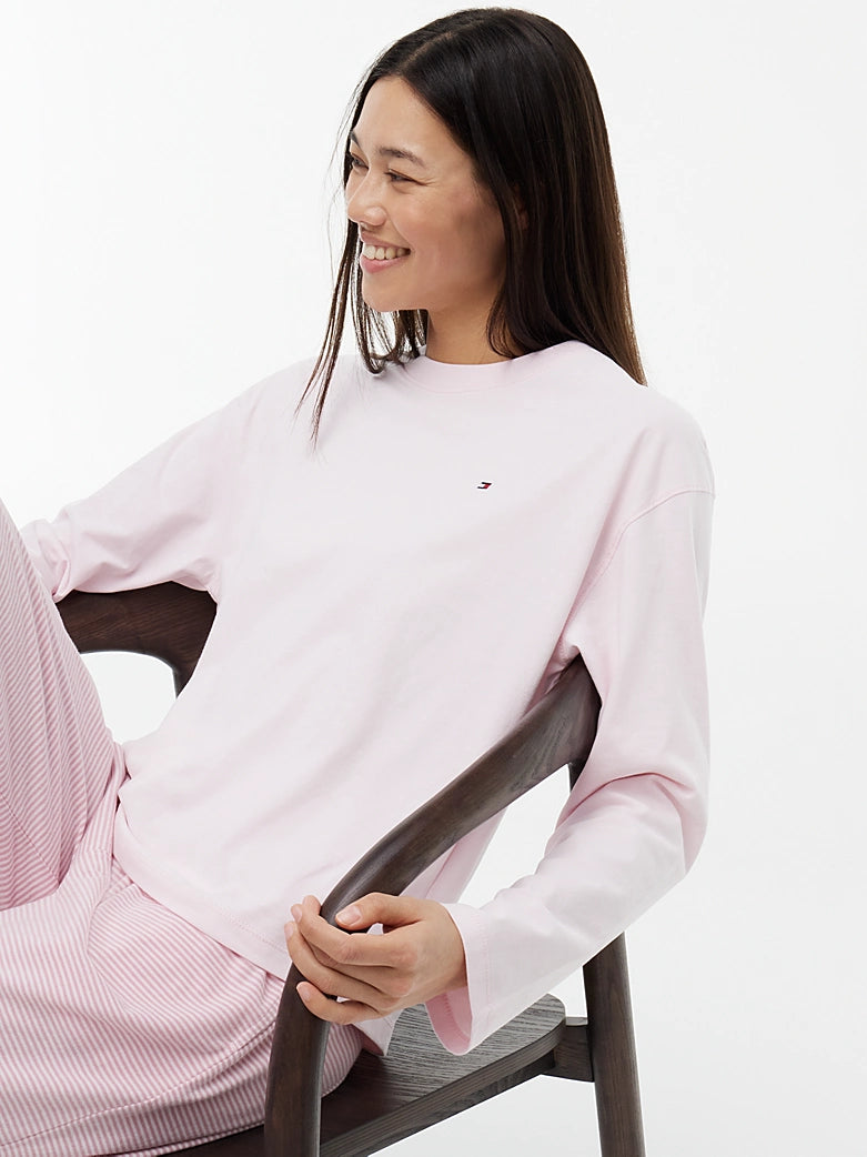 Tommy Hilfiger | Essential Jersey Long Sleeve Pyjama Set |Pink