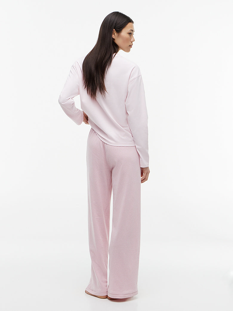 Tommy Hilfiger | Essential Jersey Long Sleeve Pyjama Set |Pink