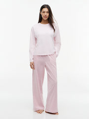 Tommy Hilfiger | Essential Jersey Long Sleeve Pyjama Set |Pink