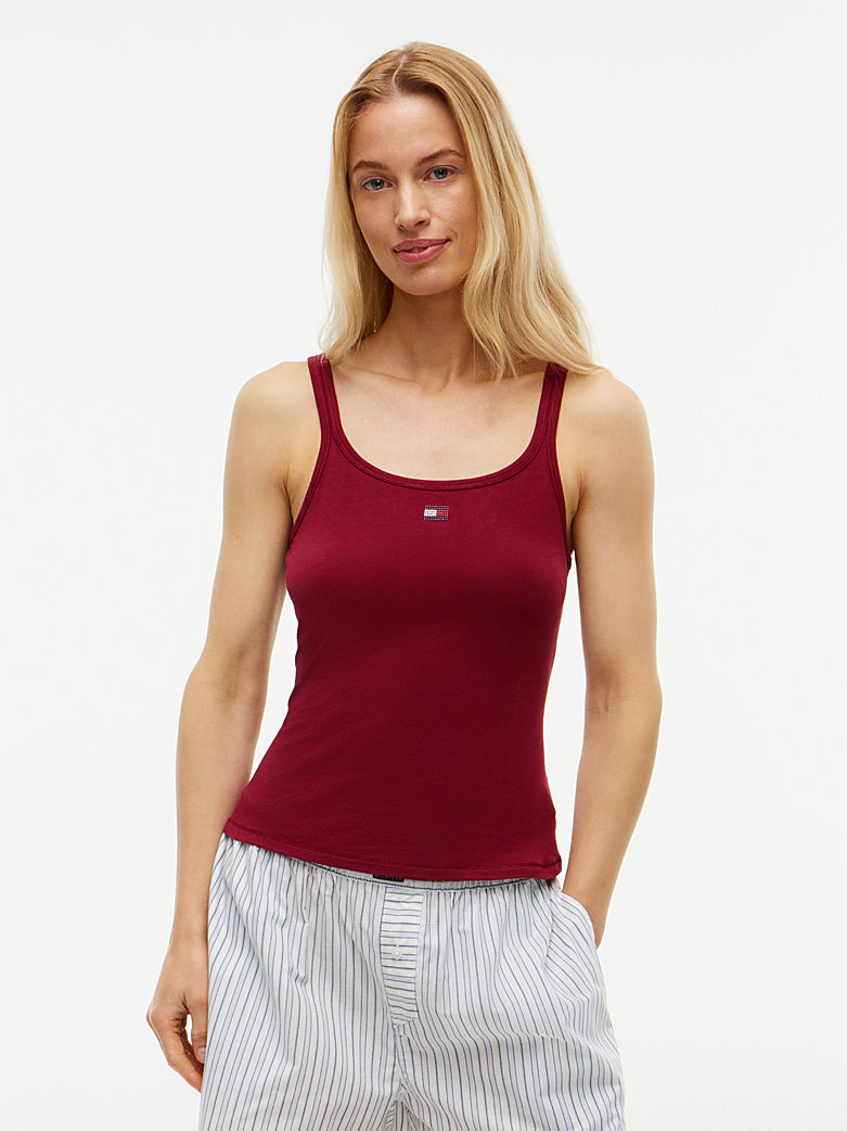 Tommy Hilfigger | 2 Pack Rhinestones Tank Top | Rouge/White