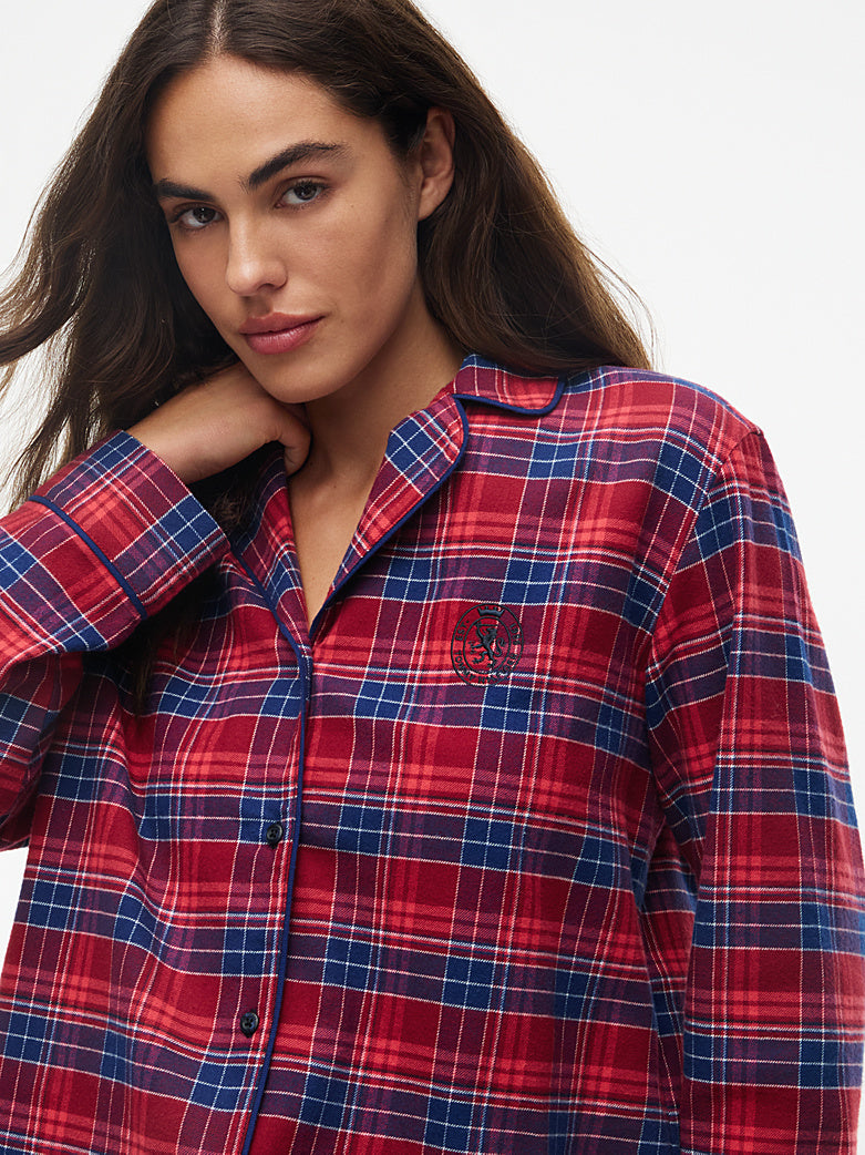 Tommy Hilfiger | Family Flannel PJ Set | Check Global Stp Regatta Red