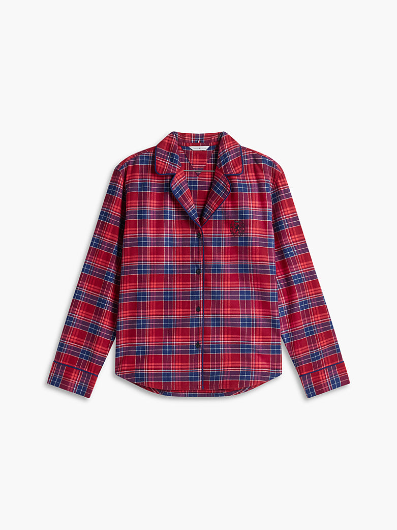 Tommy Hilfiger | Family Flannel PJ Set | Check Global Stp Regatta Red