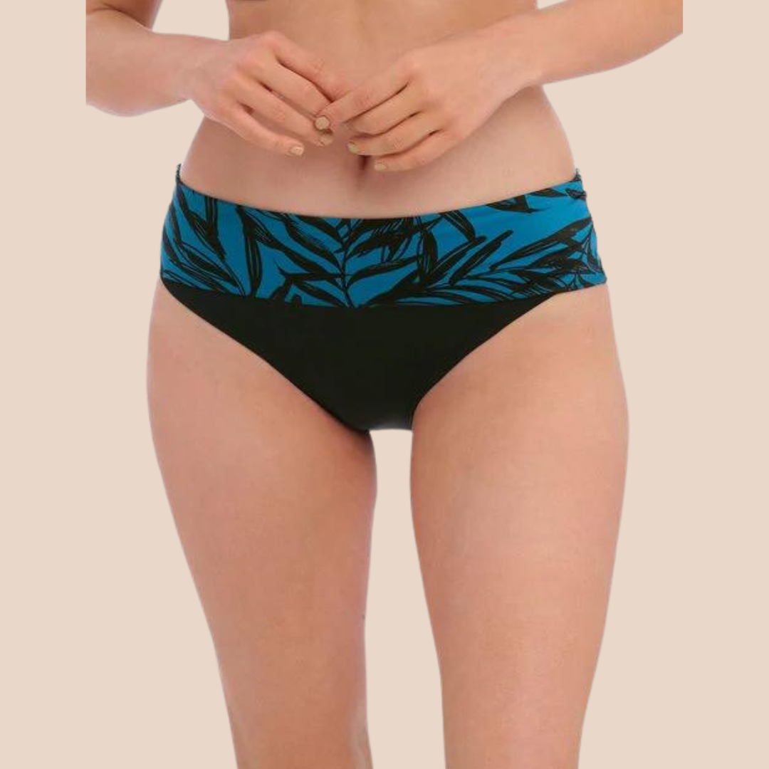 Fantasie | Palmetto Blue Fold Bikini Brief