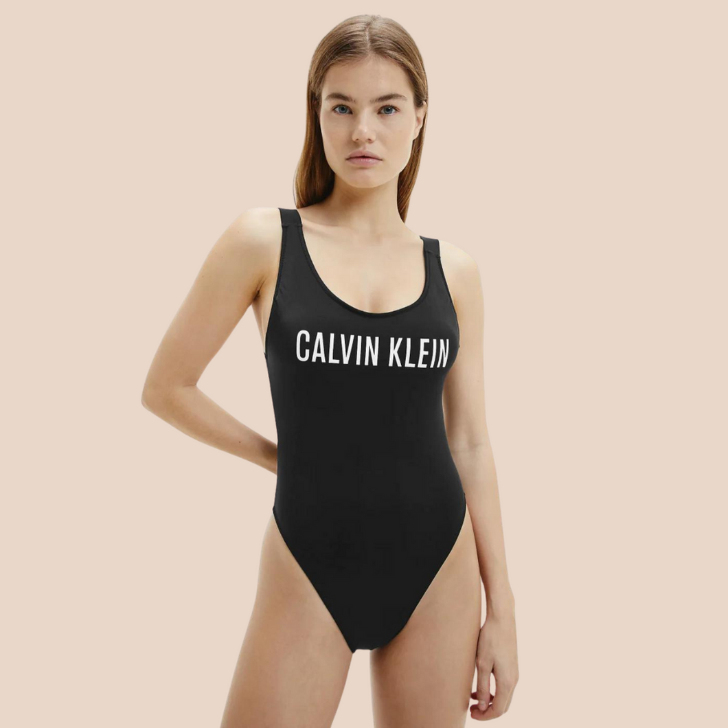 Calvin Klein | Scoop Back Swimsuit | Black