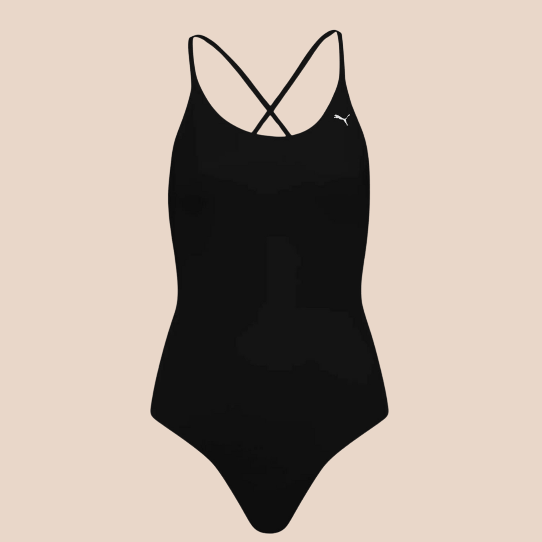 Puma | V Neck Cross Back Swimsuit