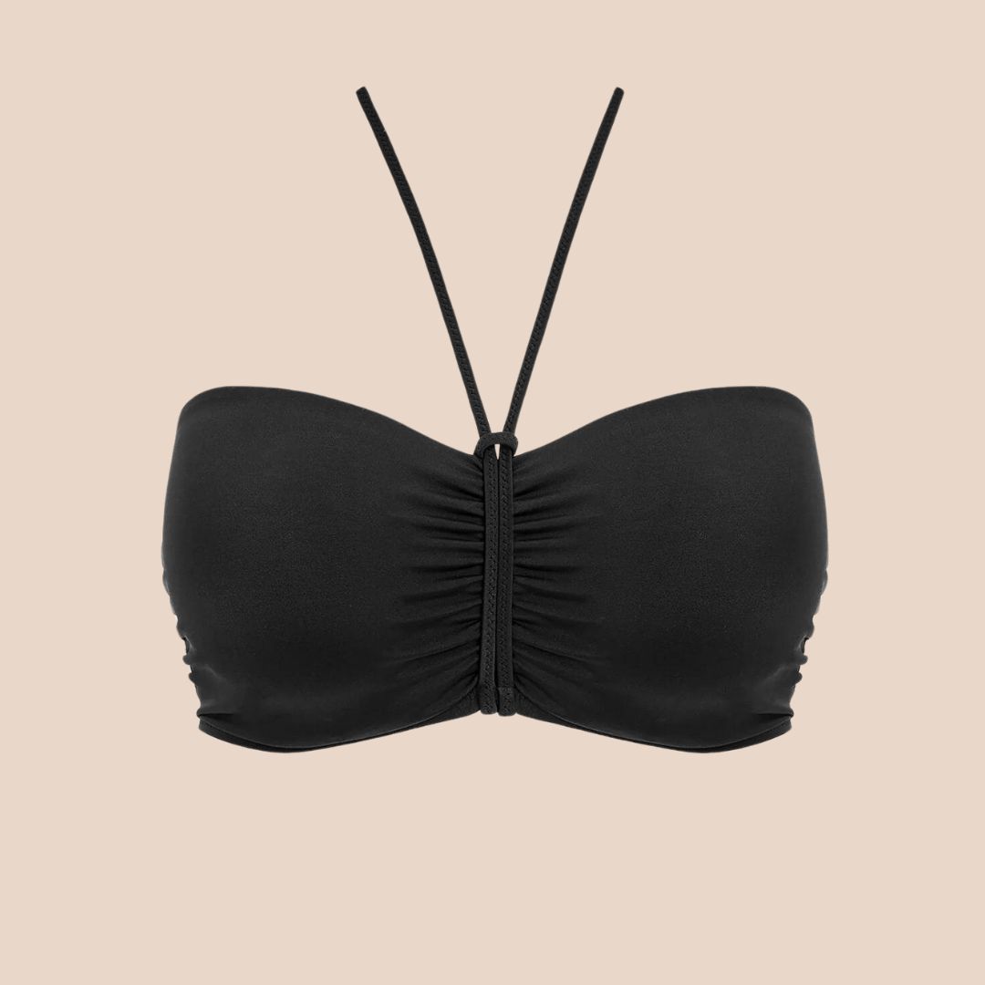 Freya | Jewel Cove Bandeau Top | Black