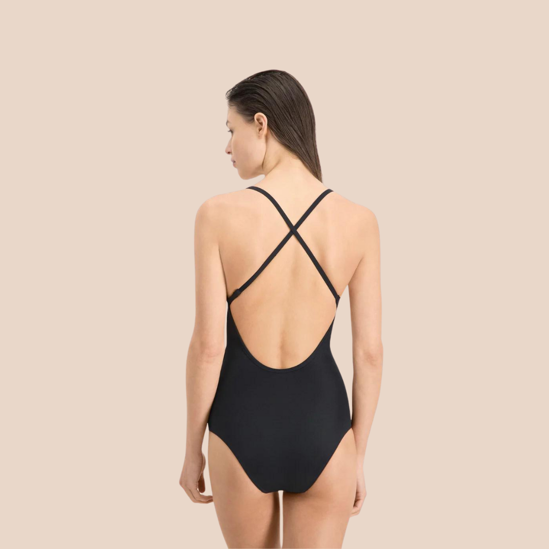 Puma | V Neck Cross Back Swimsuit
