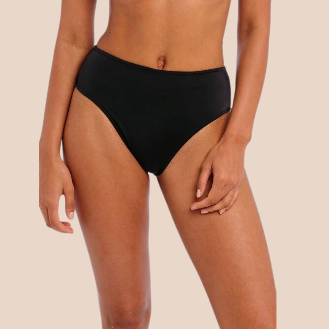 Freya | Jewel Cove High Waist Brief | Black
