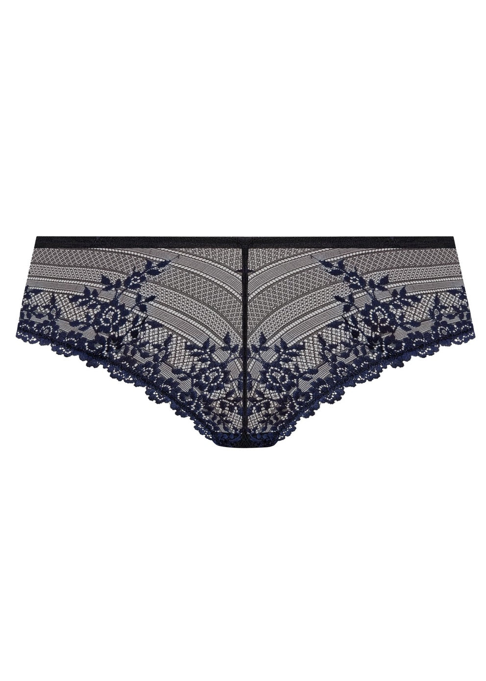 Wacoal | Embrace Lace Tanga | Black/ Night Sky