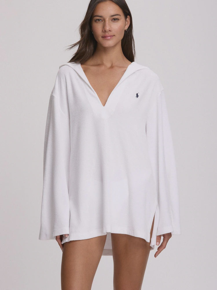 Ralph Lauren | Terry Hooded Tunic | White