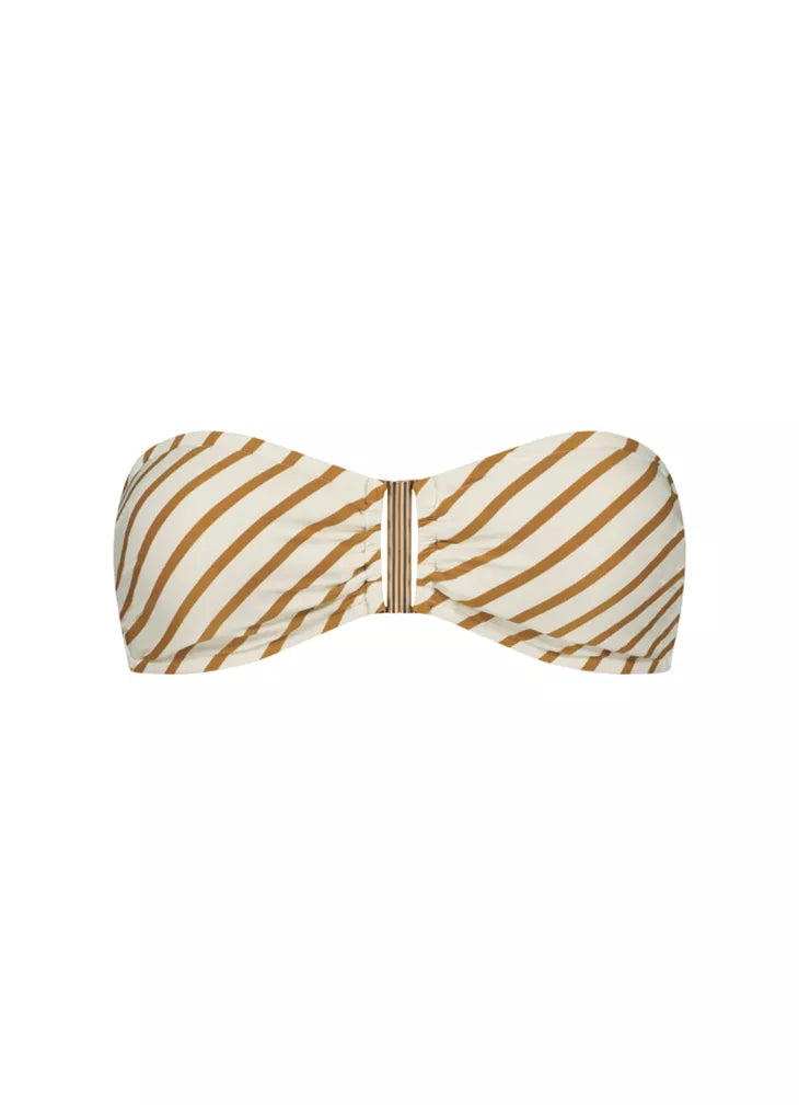 Beachlife | Spice Stripe Bandeau Bikini Top