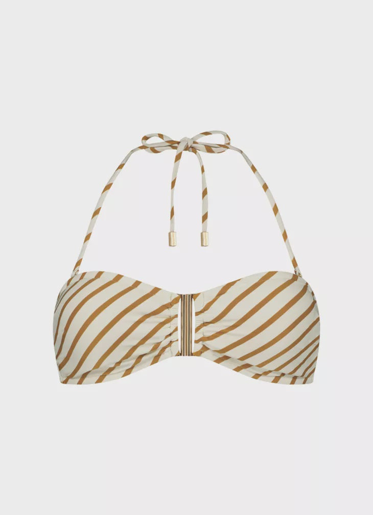 Beachlife | Spice Stripe Bandeau Bikini Top