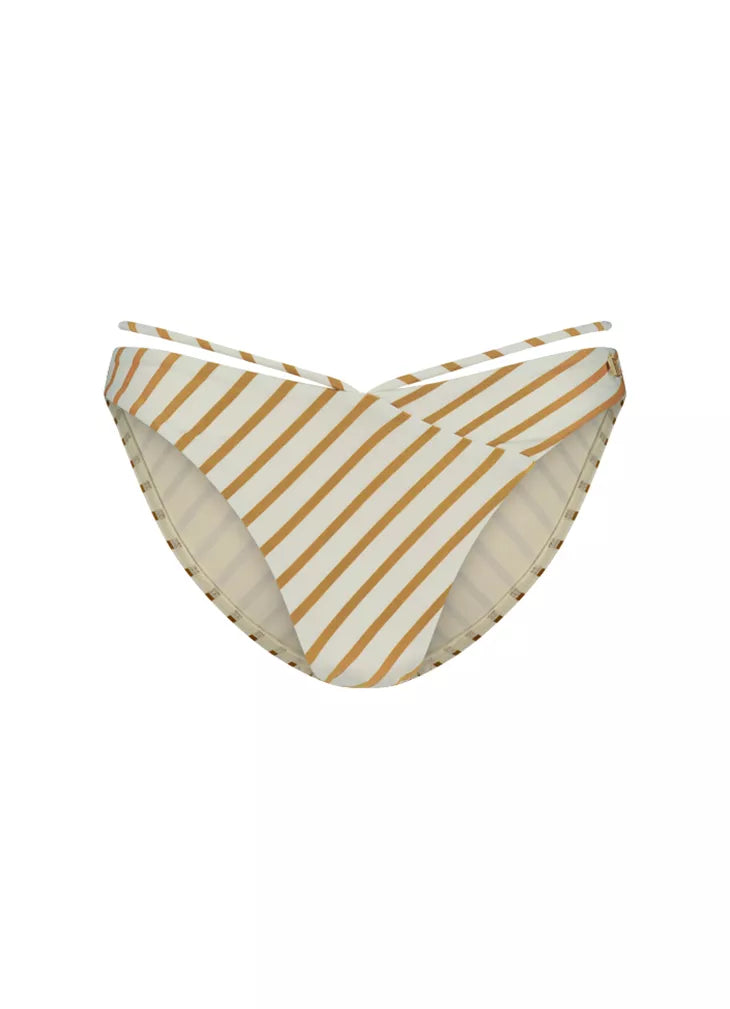 Beachlife | Spice Stripe V-detail Bikini Bottom