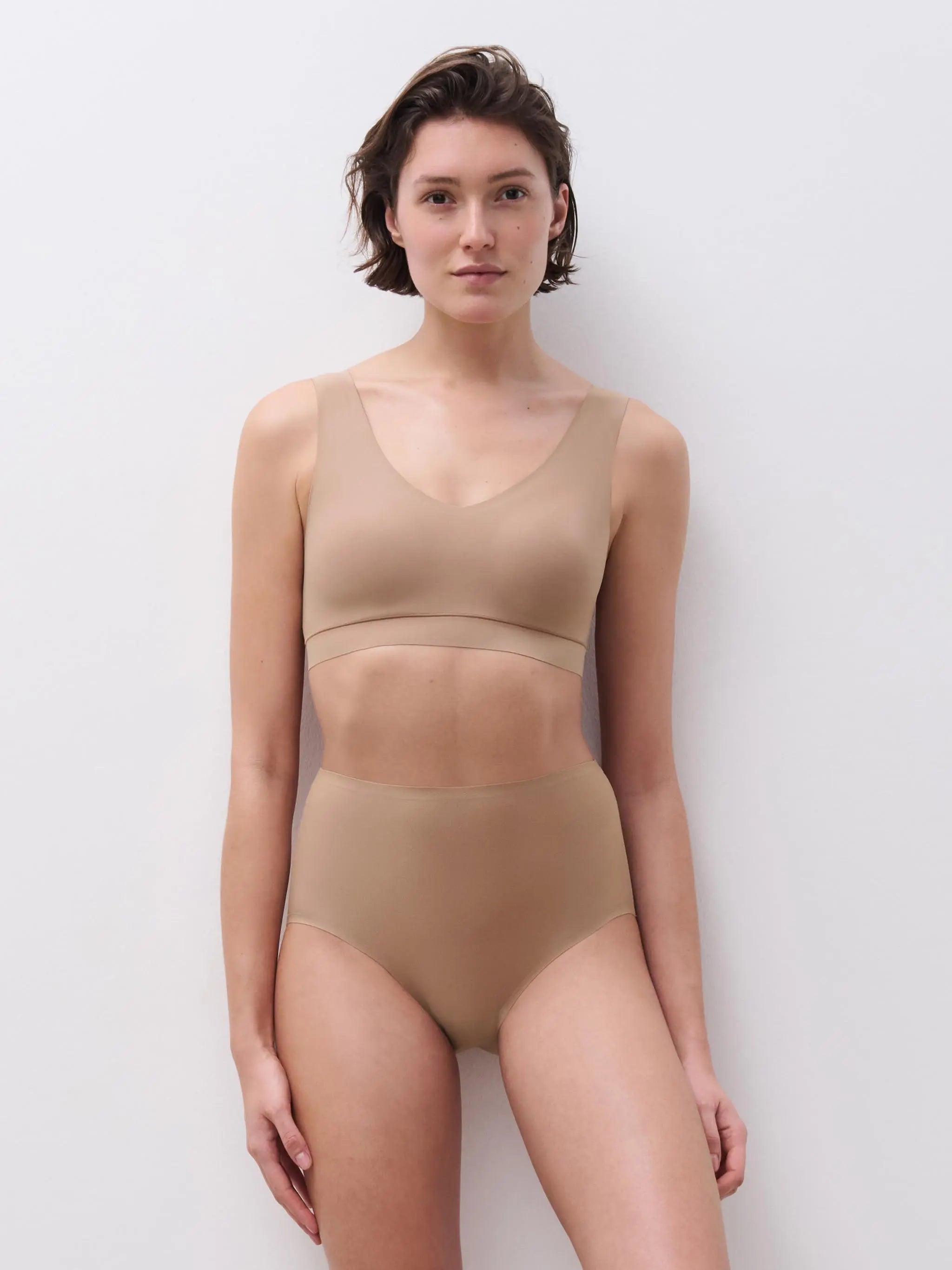 Chantelle | High Waist Brief | OS | Coffee Latte
