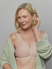 Royce | Front Fastening Comfi Bra | Blush