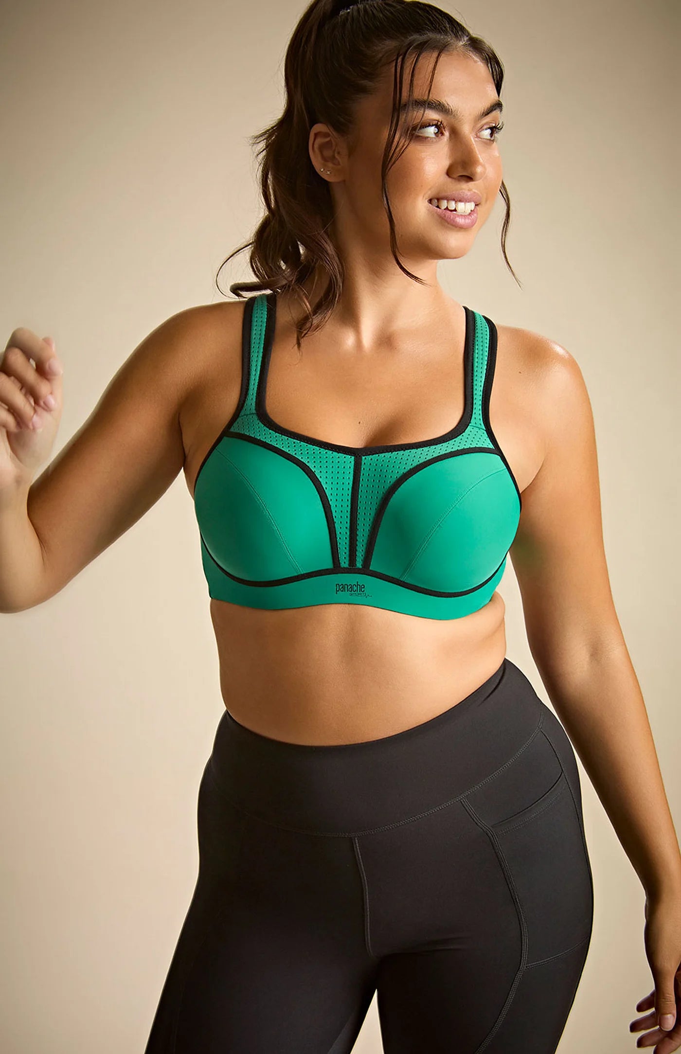 Panache | Power Wired Sports Bra | Green