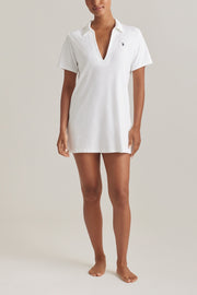 Ralph Lauren | Terry Collar Dress | White