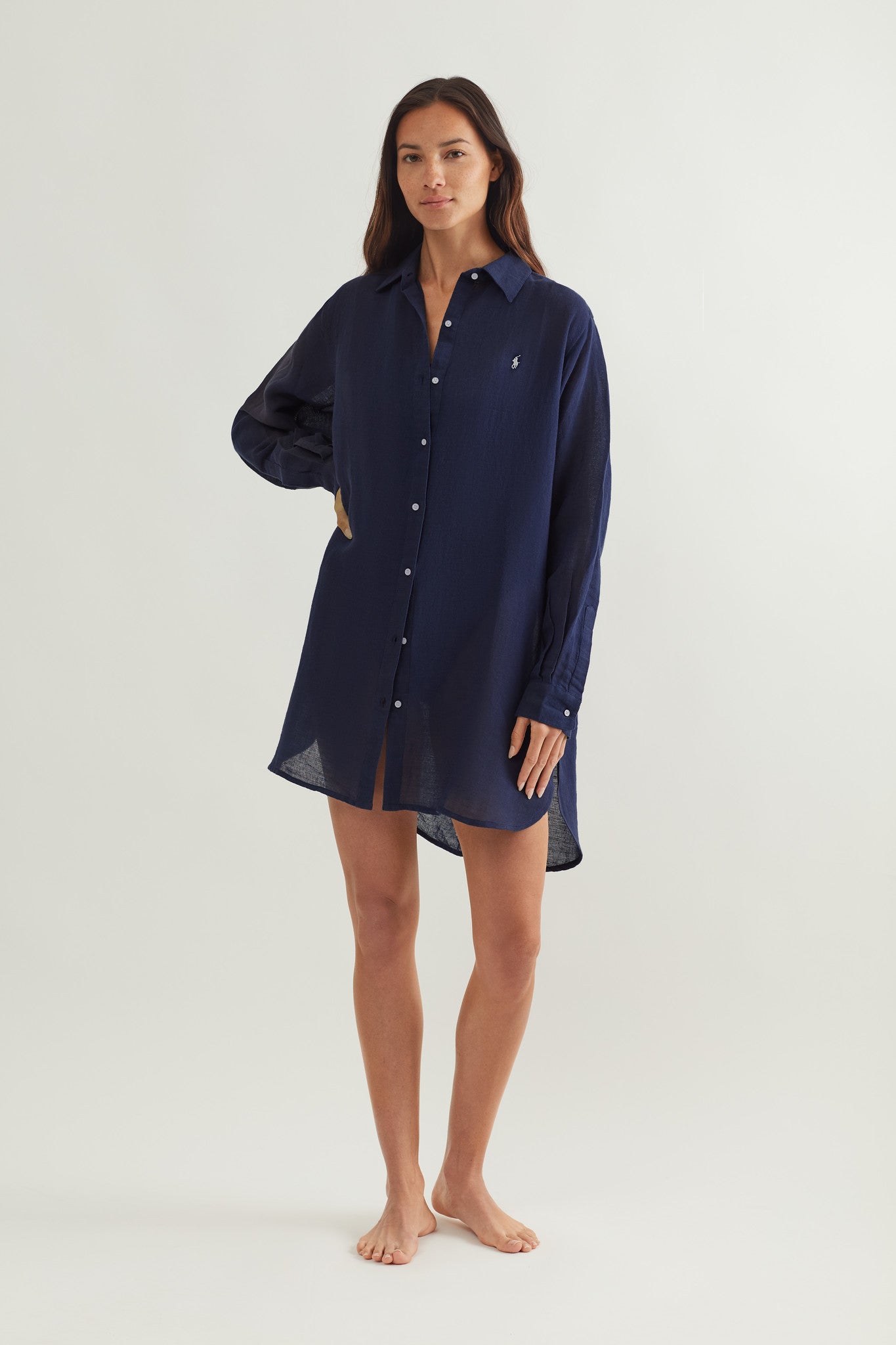 Ralph Lauren | Lauren Beach Shirt Cover Up | Navy