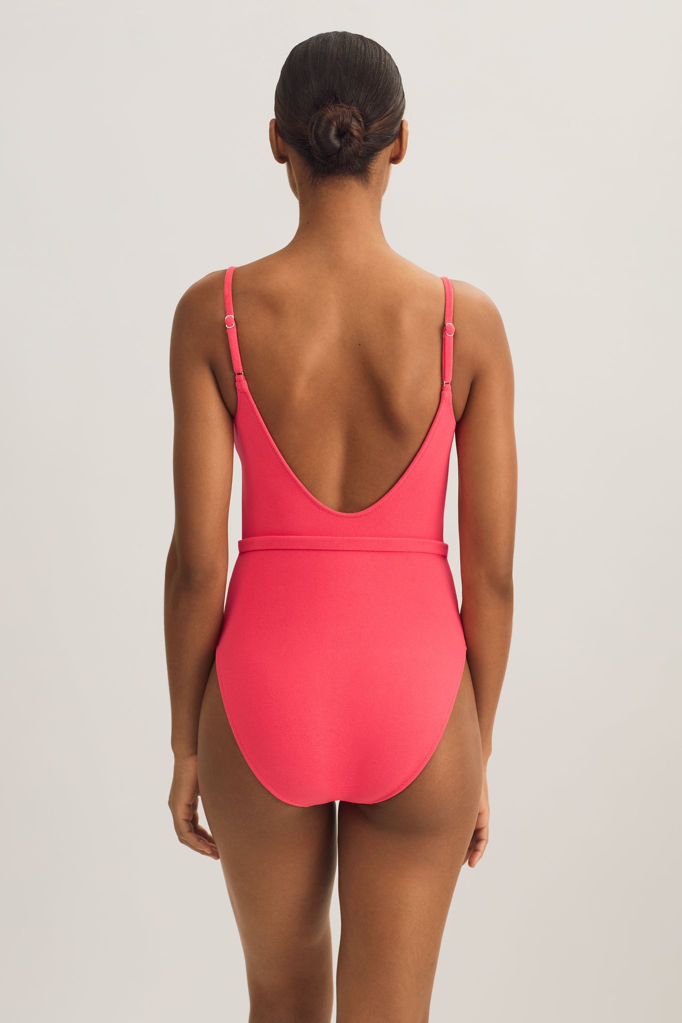 Ralph Lauren | Terry Kennedy Belted Swimsuit | Coral