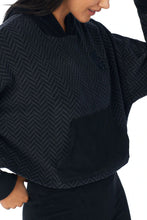Load image into Gallery viewer, DKNY | Cropped Hoodie &amp; Pant Set | Black
