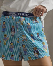 Ralph Lauren | Polo Bear Cotton Boxer Short | Aqua Mist