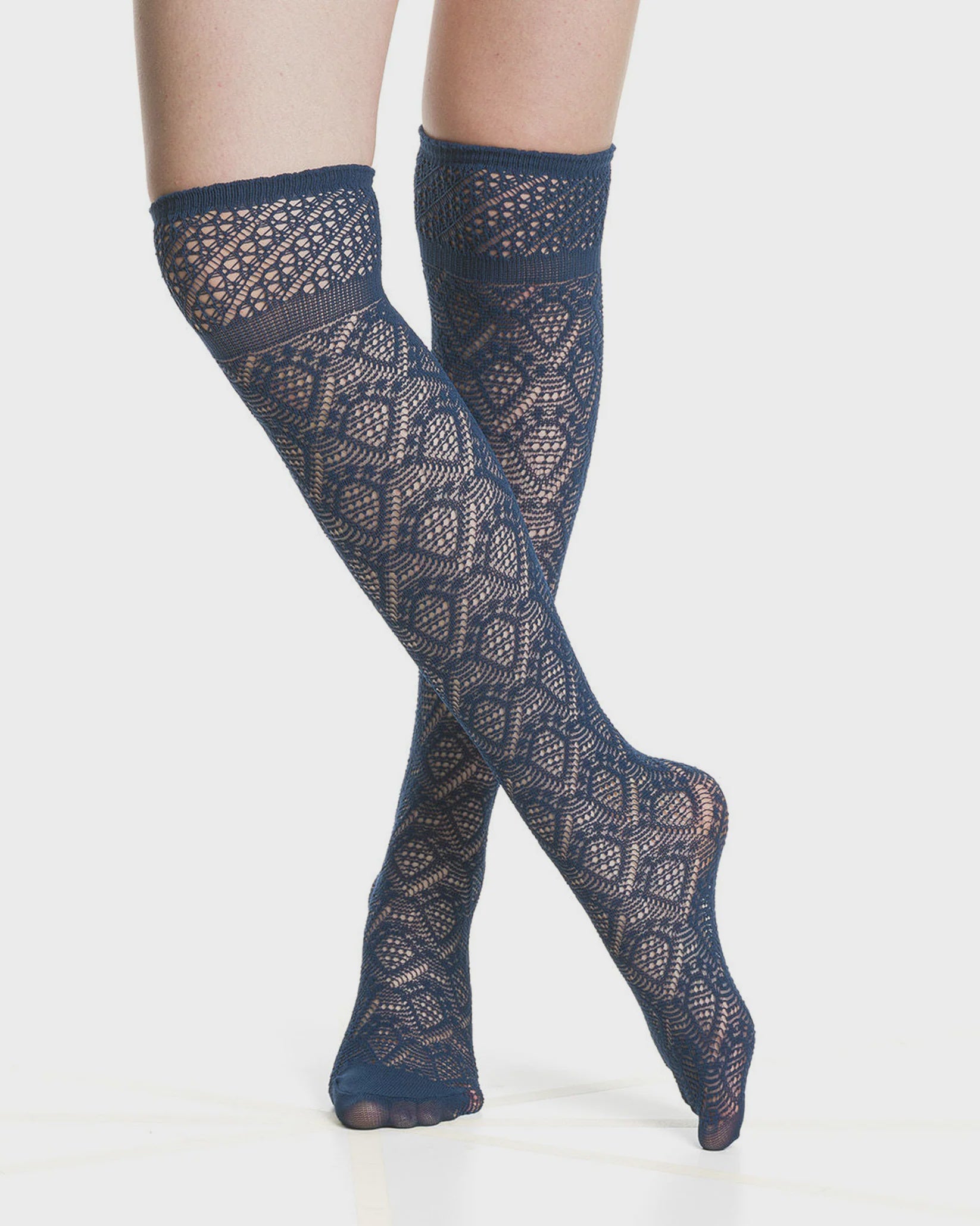 Trasparenze | Fog Knee High Socks | Zaffiro
