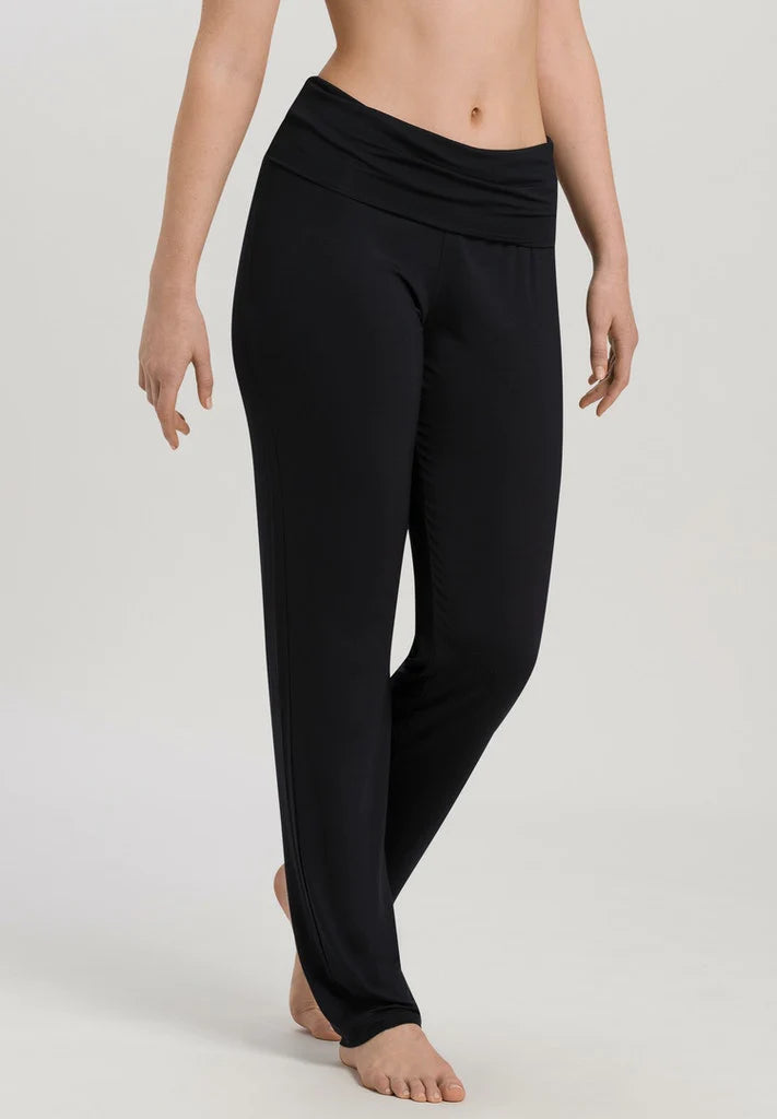 Hanro | Yoga Loungewear | Fold Trouser | Black