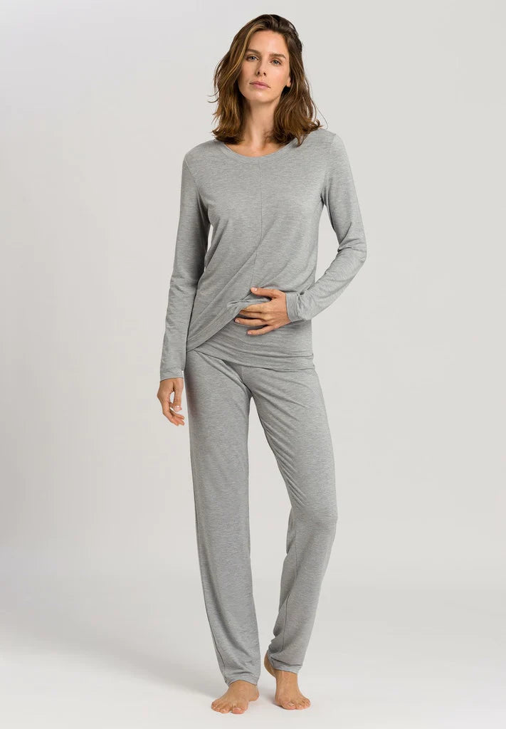 Hanro | Yoga Loungewear | Fold Trouser | Grey