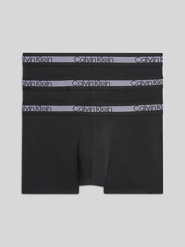 Calvin Klein | 3 Pack Cooling Cotton Trunks | Black