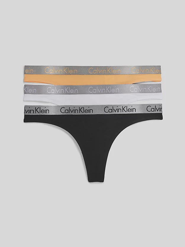 Calvin Klein | 3 Pack Bikini Thong | Orange/Black/White