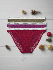Calvin Klein | 3 Pack Bikini Brief | Plum