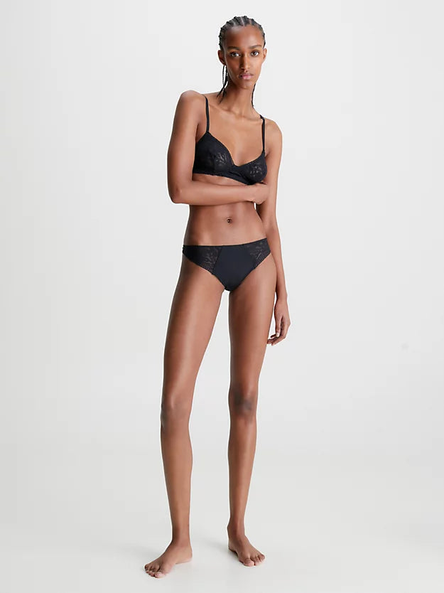 Calvin Klein | Soft Lace Bralette | Black