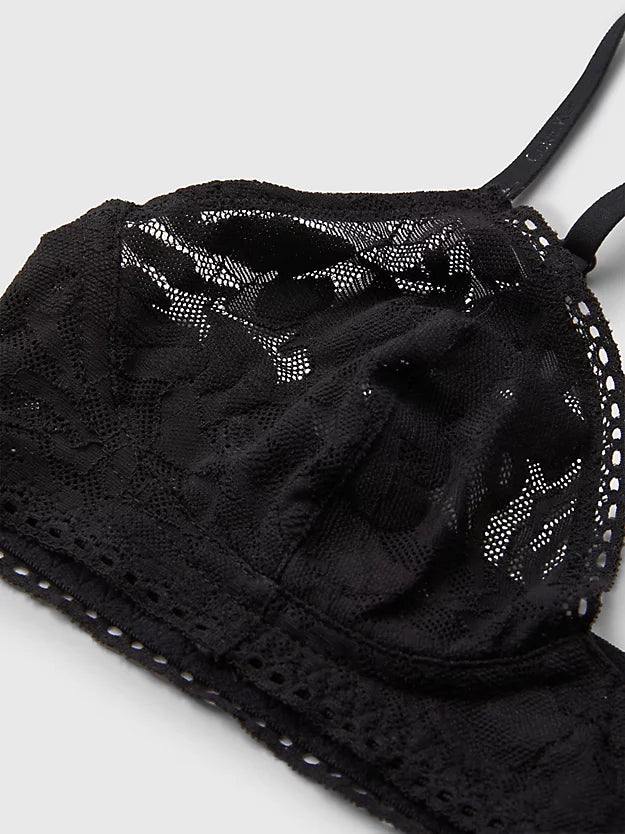 Calvin Klein | Soft Lace Bralette | Black