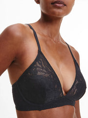 Calvin Klein | Plunge Bra Soft Lace | Black