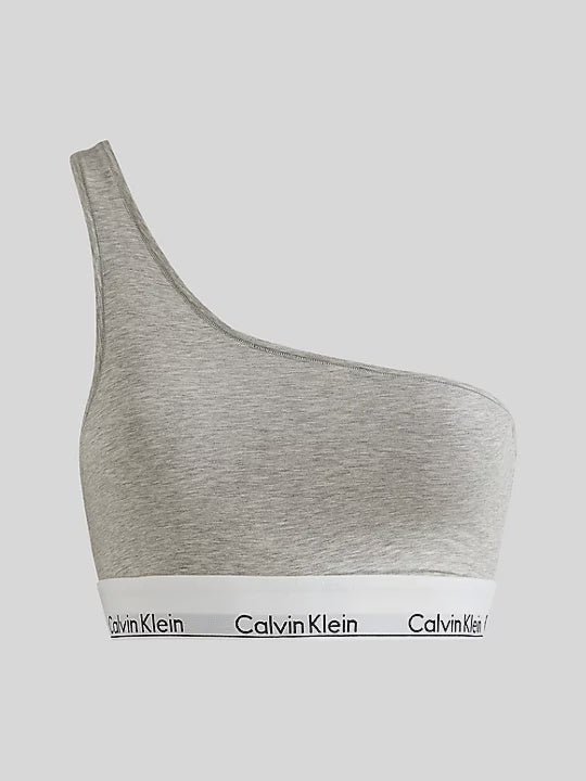 Calvin Klein | One Shoulder Bralette Modern Cotton | Grey