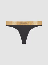 Load image into Gallery viewer, Calvin Klein | Embossed Icon Thong | Gold
