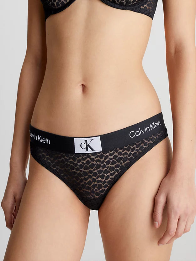 Calvin Klein | Ck96 Lace Thong | Black