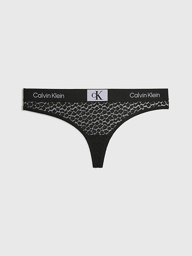 Calvin Klein | Ck96 Lace Thong | Black