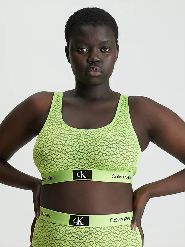 Calvin Klein | CK96 Unlined Bralette | Fab Green