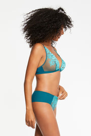 Maison Lejaby | Fleur Ikat Short | Sea Blue