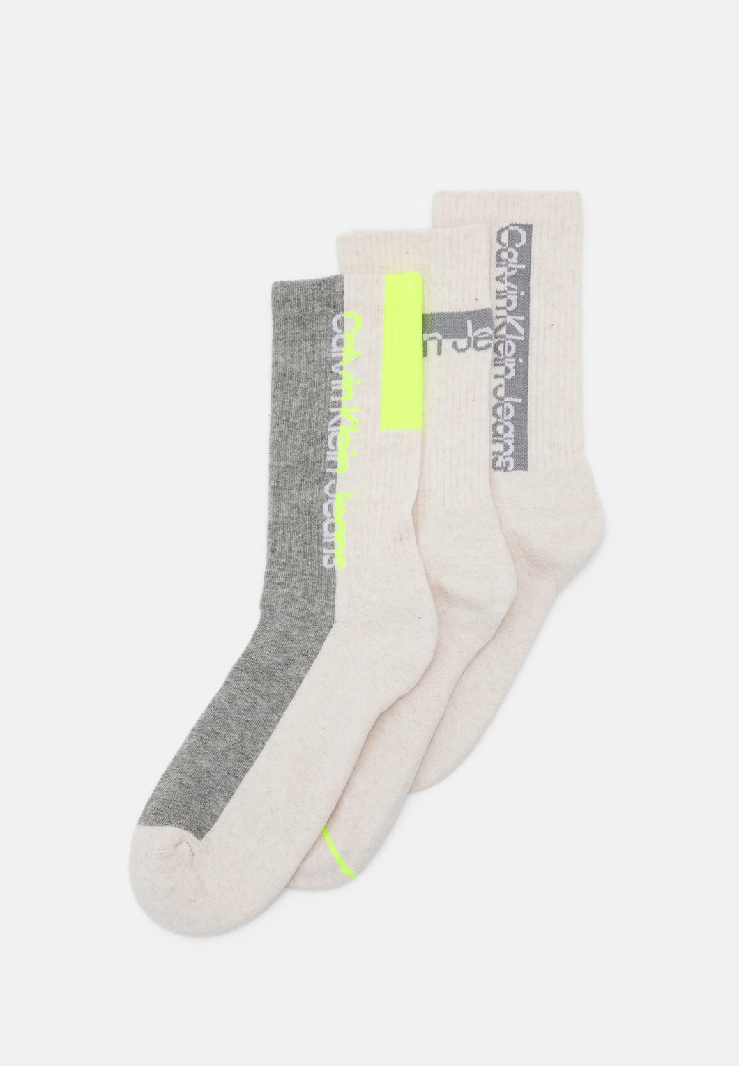Calvin Klein | 3 Pack Socks Athletics | Oatmeal