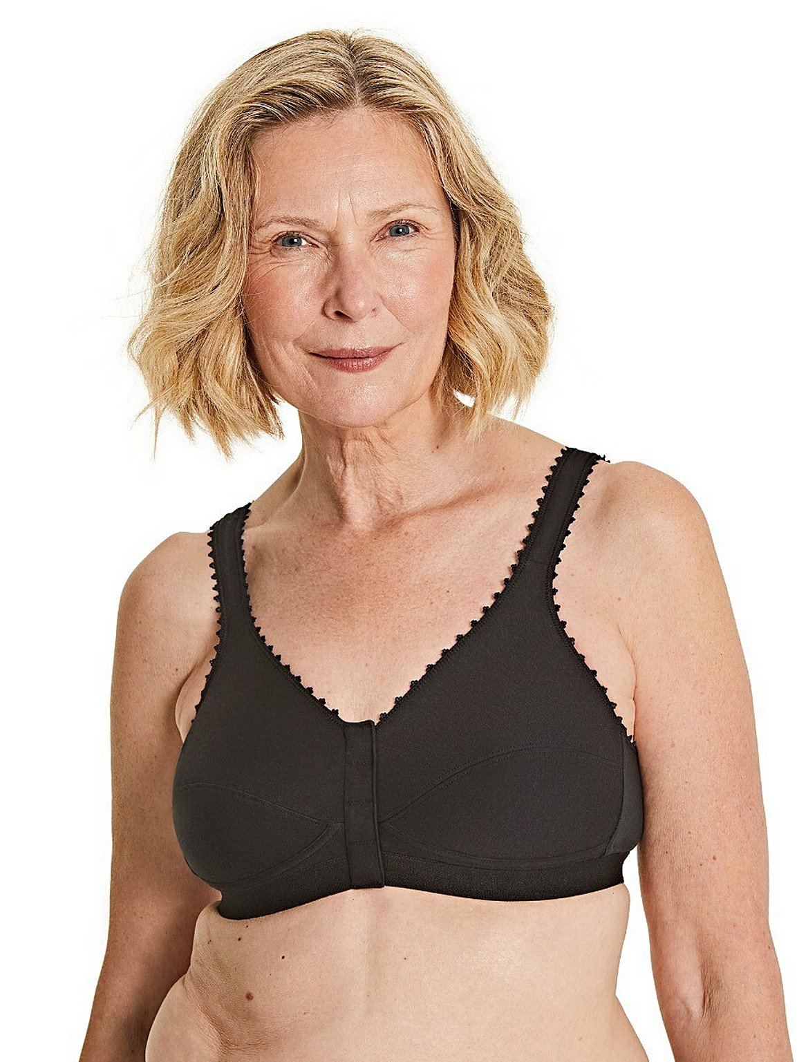 Royce | Front Fastening Comfi Bra | Black