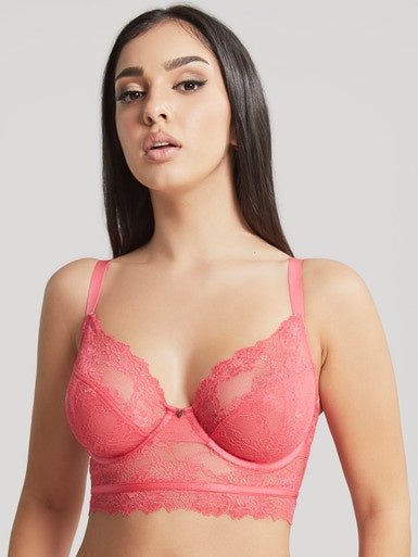 Cleo | Selena Longline Plunge | Paradise Pink