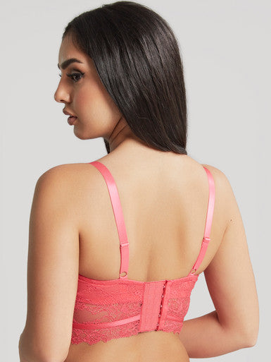 Cleo | Selena Longline Plunge | Paradise Pink